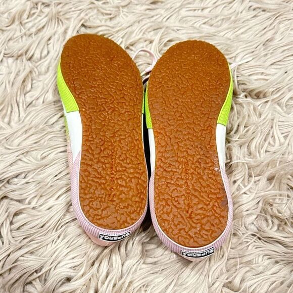 NWT Superga pink and green sneakers size 8.5 - Picture 5 of 9